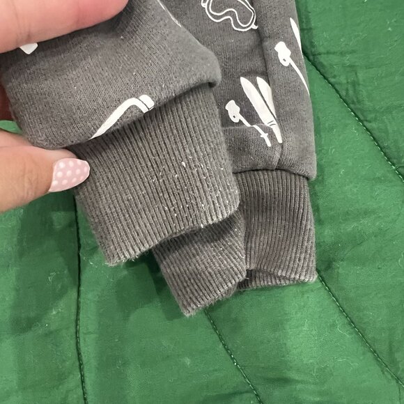 Little Bipsy Jogger Pants 3-6M Ski Print Gray - Picture 5 of 5